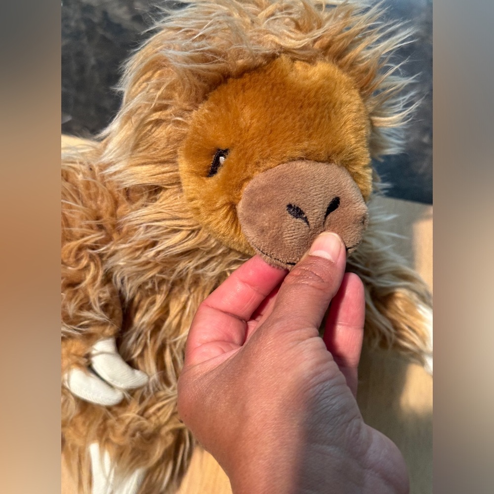 Plush Sloth Toy with Brown Fur